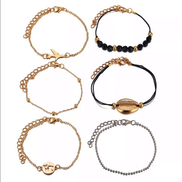 (6) PCS BOHO TRAVEL LAYERED BRACELET SET - Picture 6 of 6